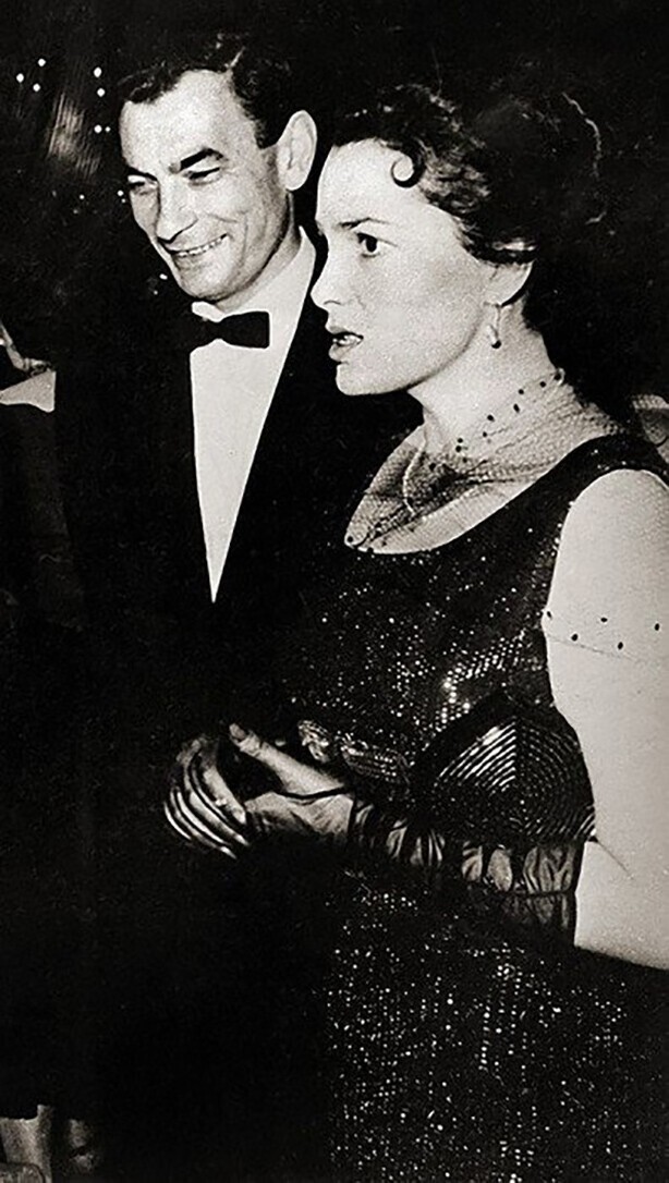 Элина Быстрицкая и Петр Глебов на фестивале в Карловых Варах. 1958 год