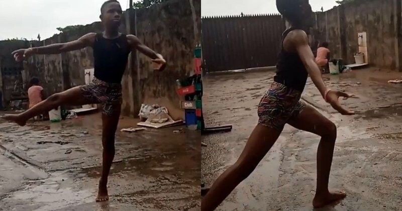 Мальчик из Нигерии, танцующий под дождем, будет учиться балету в Нью-Йорке