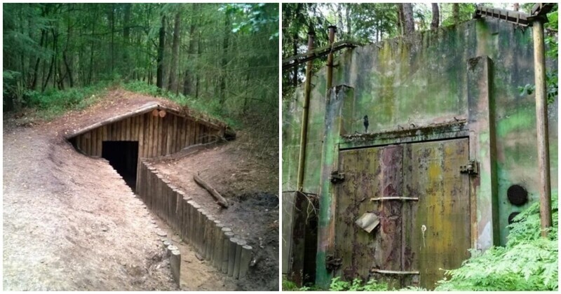 Заброшенные дома и бункеры в лесу