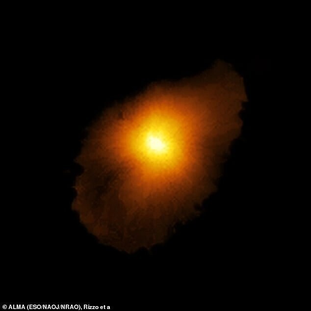 Восстановленное изображение галактики SPT0418-47