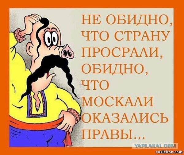 Чтоб потом не говорили , как хохлы...