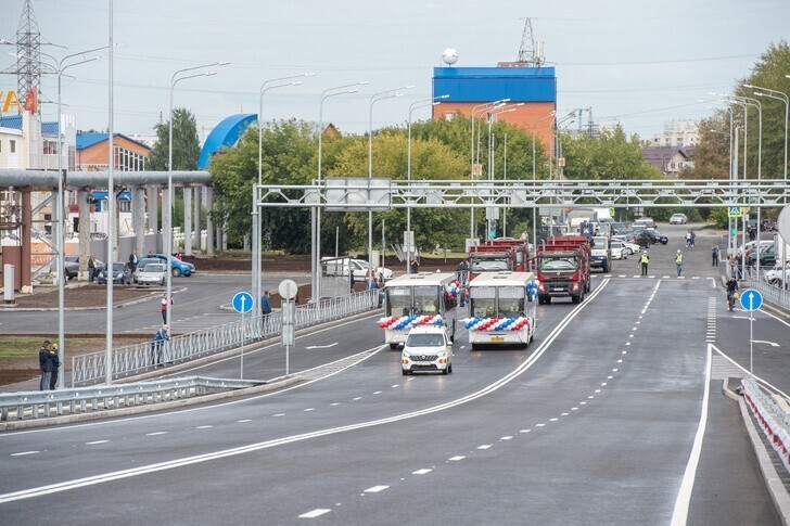 Новую дорожную развязку открыли в Тюмени