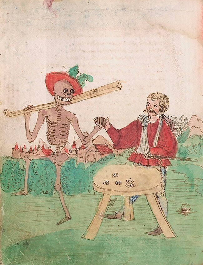 "Пляска смерти" Вильгельма Вернера фон Циммера, 1540 г