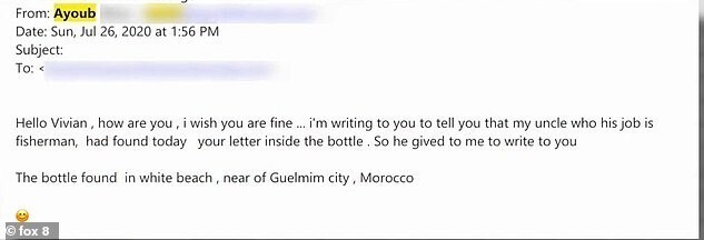 Марокканский рыбак нашел послание в бутылке, отправленное из Америки