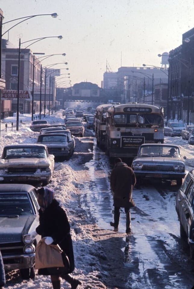 Зима в Чикаго. 1967 год.