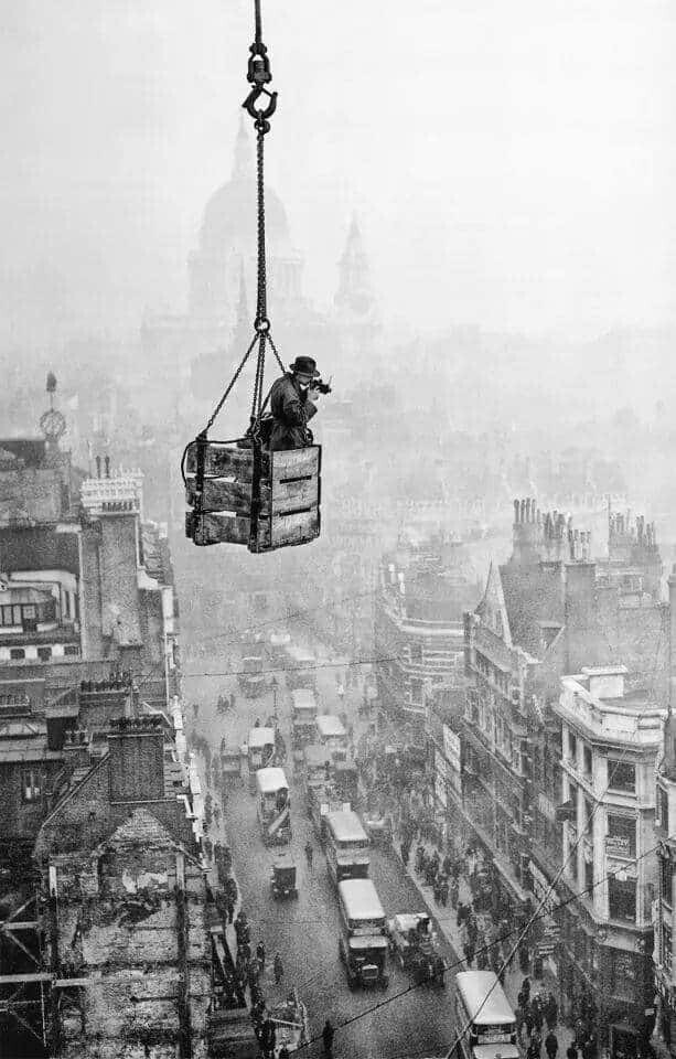 Фотограф над улицами Лондона. 1929 год.