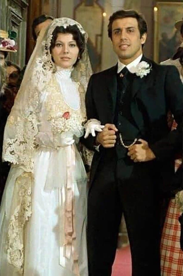 Брак по-итальянски... Клаудиа Мори и Адриано Челентано. 14.07.1964 г.