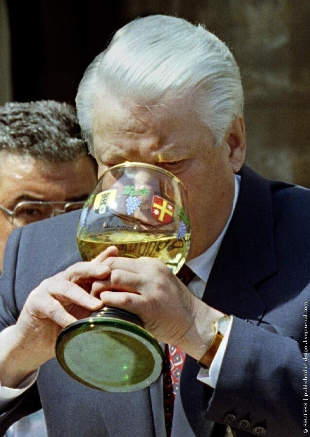 Борис Ельцин во время своего визита в Германию, май 1994 г