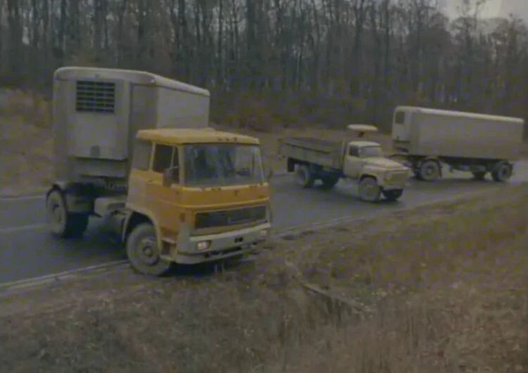 Skoda Liaz 100 в советском фильме "Трое на шоссе". 1983 год
