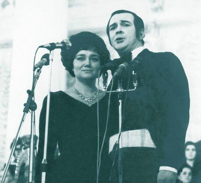 Муслим Магомаев и жена Тамара Синявская