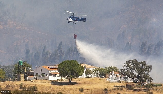 В Андалусии люди бегут от лесных пожаров