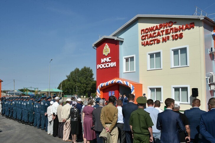 В посёлке Апастово Татарстана открыли новое пожарное депо