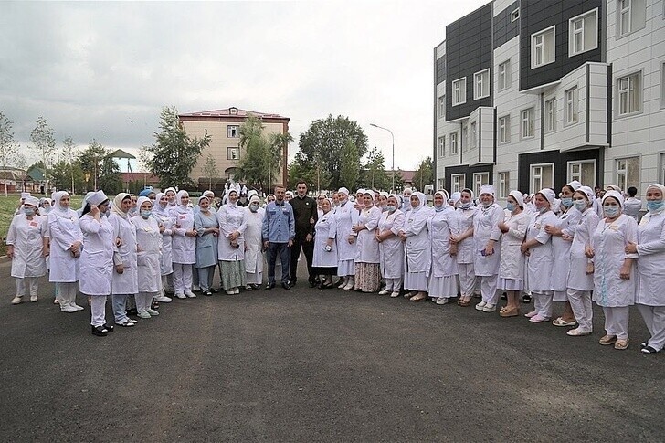 В чеченском Курчалое открылся новый лечебно-диагностический корпус районной больницы