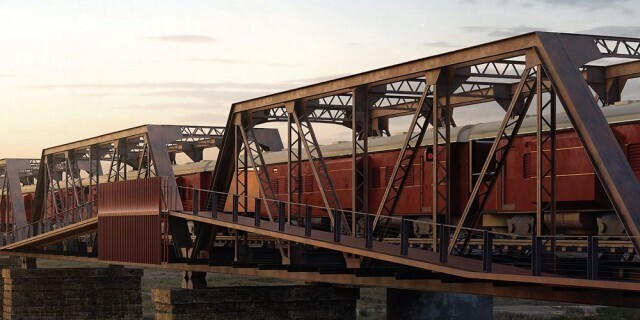 Крюгер Шалати: поезд-отель на мосту над рекой в Африке