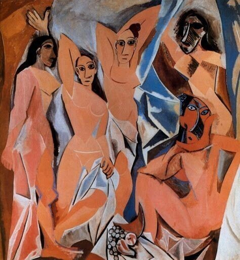 «Авиньонские девицы». Автор: Пабло Пикассо.