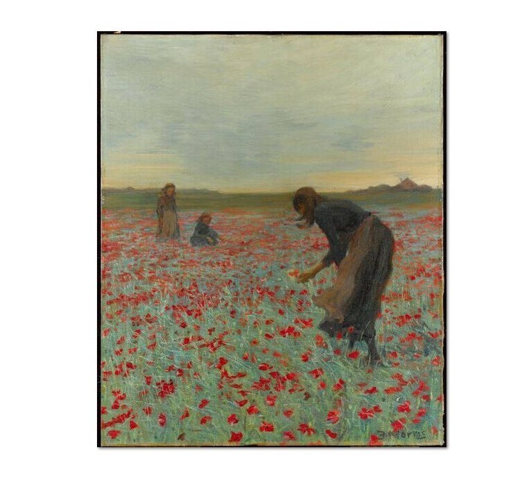 Edmund Montague Morris. Girls in a Poppy Field