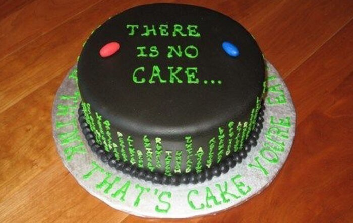 12. Ты думаешь, что ешь торт, но тебе это только кажется. На самом деле никакого торта нет...