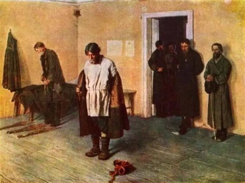 «Перед наказанием», Сергей Коровин, 1884 год