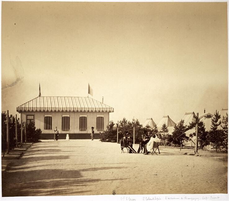 Лагерь в Шалоне: Генерал Флери, подполковник Лепик, лейтенант Шампани, капитан Фриан. 1857