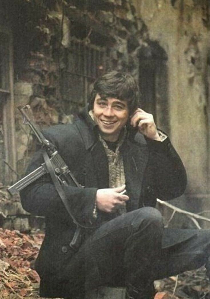 Сергей Бодров во время съемок к/ф «Брат 2». Москва.1999 год.