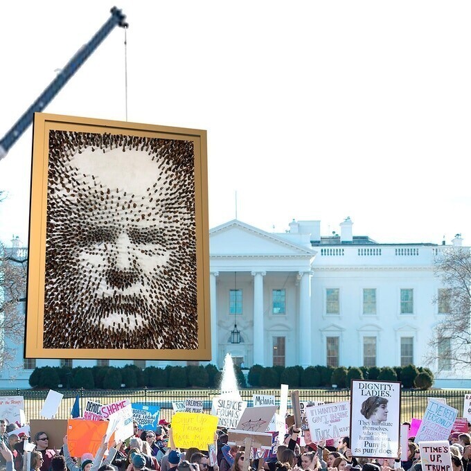 Американский скульптор создал "интимный" портрет Трампа