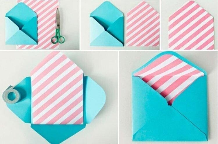 9 простых идей, как сделать конверт из бумаги А4