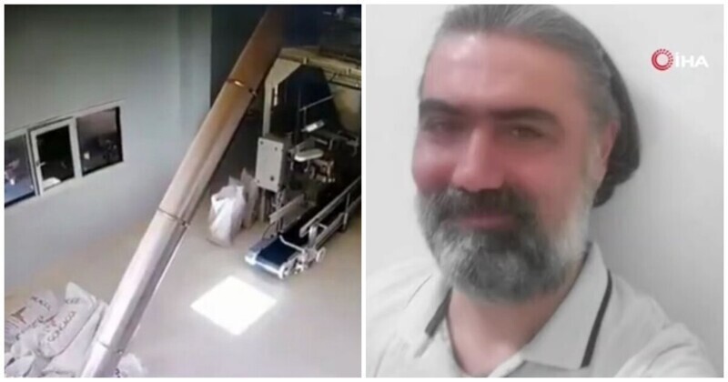 Гибель зазевавшегося турецкого инженера попала на видео