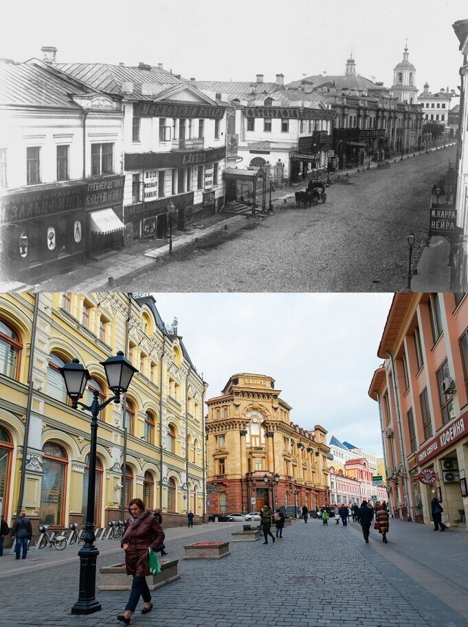 До и после: как выглядела Москва сто лет назад и сейчас