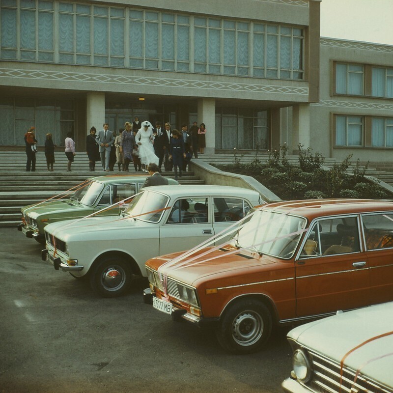 Свадебный кортеж. Молдавская ССР, 1983