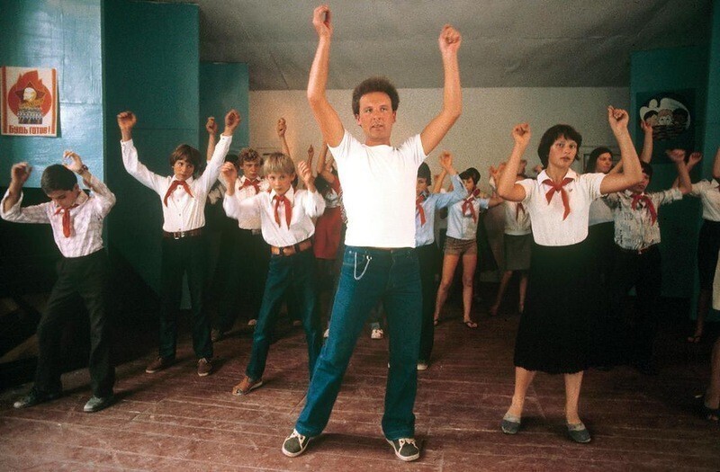 Урок Диско в пионерском лагере "Красное знамя", под Одессой. 1980-е