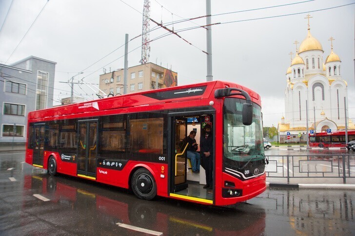 В Иванове на городские маршруты вышли новые троллейбусы, поступившие в регион по нацпроекту