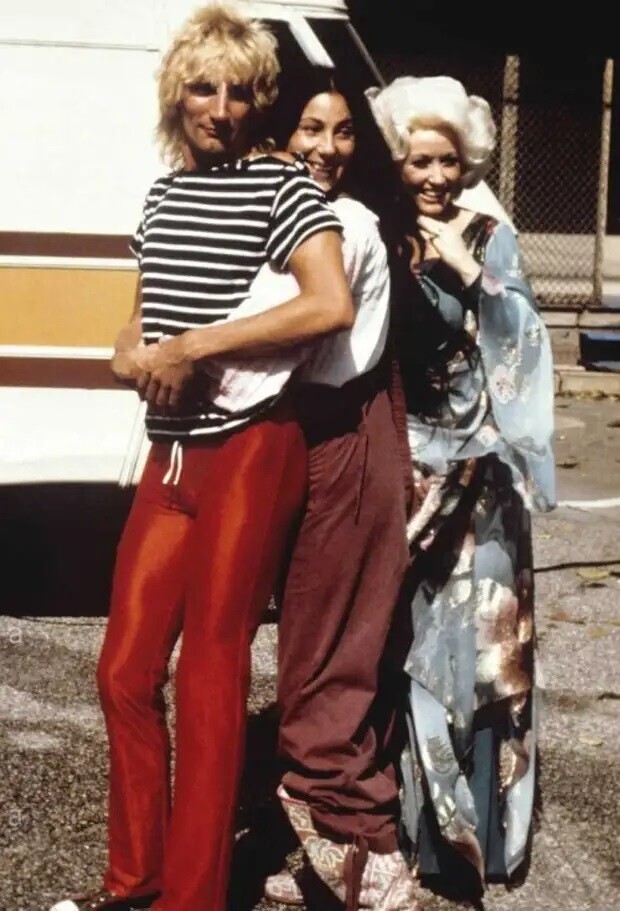 Род Стюарт, Шер и Долли Партон, 1980 г.