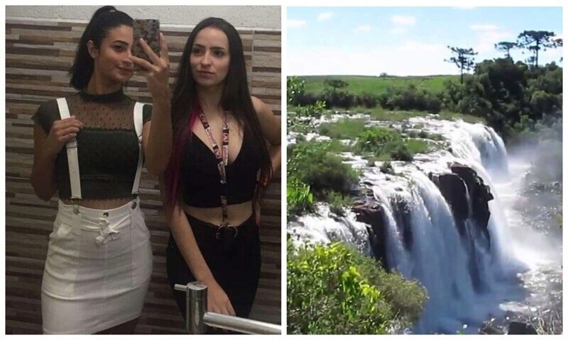 Неразлучные подруги из Бразилии разбились насмерть, упав в водопад с высоты 30 метров