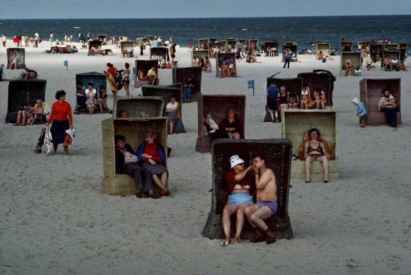 Пляж в Сопоте, Польша, 1981 год.