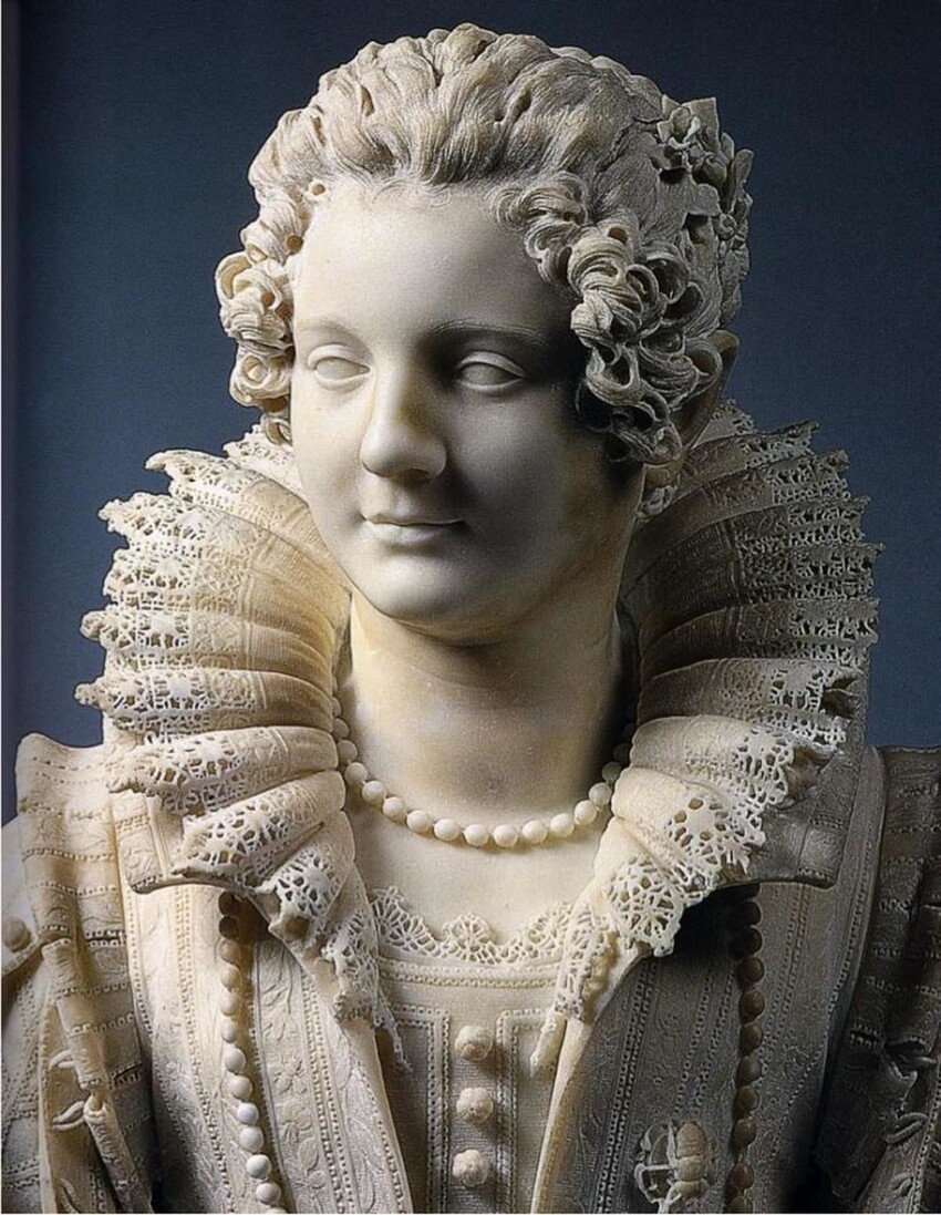 Джулиано Финелли. Скульптурный портрет Марии Дульиоли Барберини. 1621 год. Хранится в Лувре.