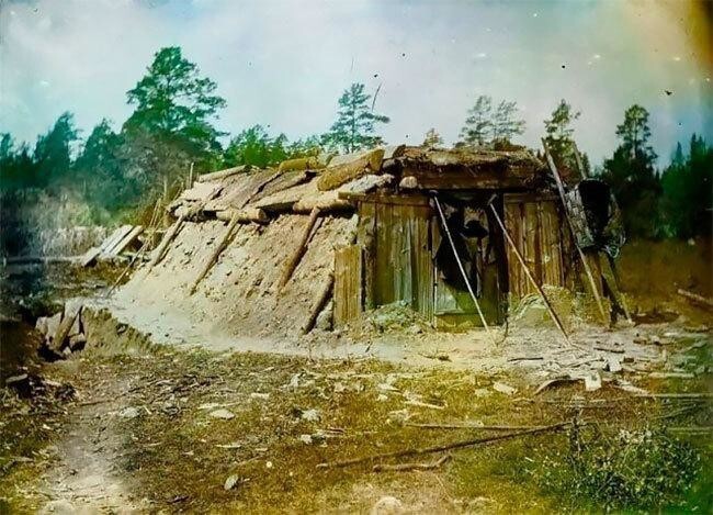 Цветные фото русской деревни 1899 года