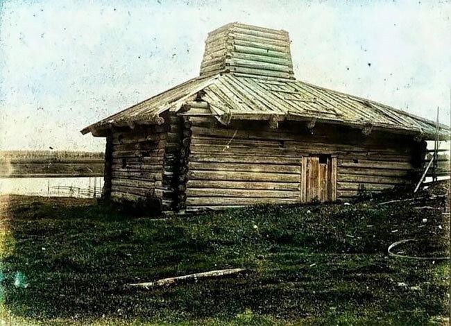 Цветные фото русской деревни 1899 года