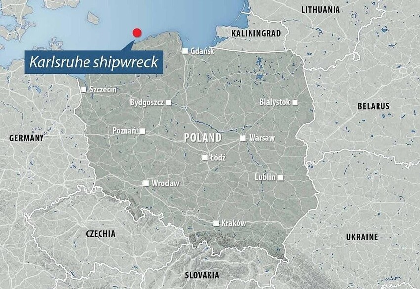 Найден затонувший фашистский корабль, на борту которого может оказаться Янтарная комната