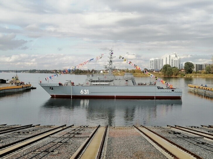 СНСЗ спустил на воду корабль противоминной обороны проекта 12700 «Георгий Курбатов»