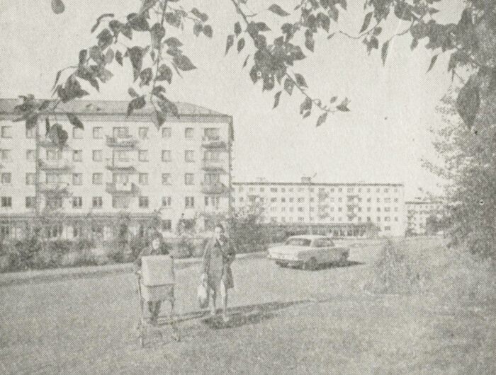 Новые дома по улице Ленина. 70-е годы XX века