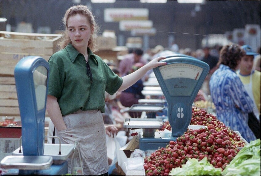 На Кузнечном рынке, 1991 год.