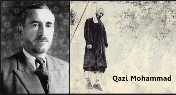 22 января 1946 г. на площади Чарчара в Мехабаде Кази Мухаммед провозглашает Курдскую республику, после падения которой (16 декабря 1946 г.) он, вопреки объявленной амнистии, был арестован и предстал перед военно-полевым судом.