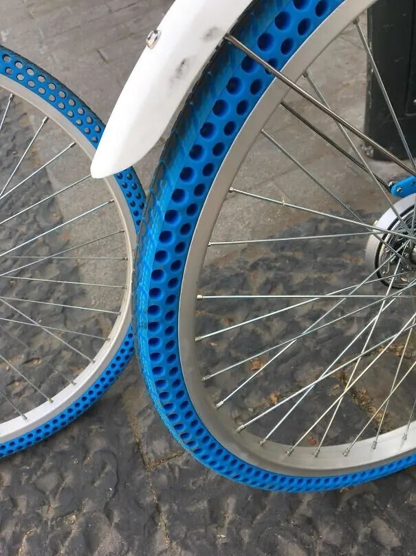 Безвоздушные шины для велосипеда.