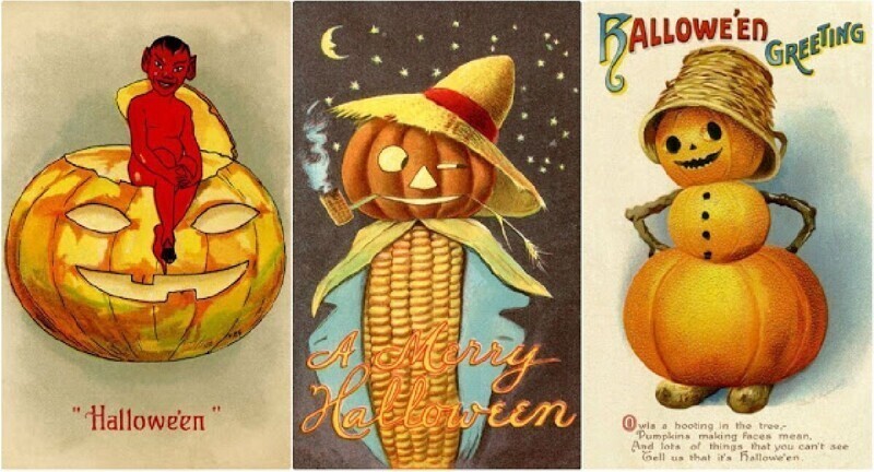 40 классных открыток на Хэллоуин начала 20 века