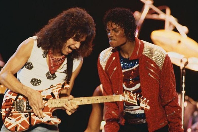 Эдди Ван Хален и Майкл Джексон, 1984 год.