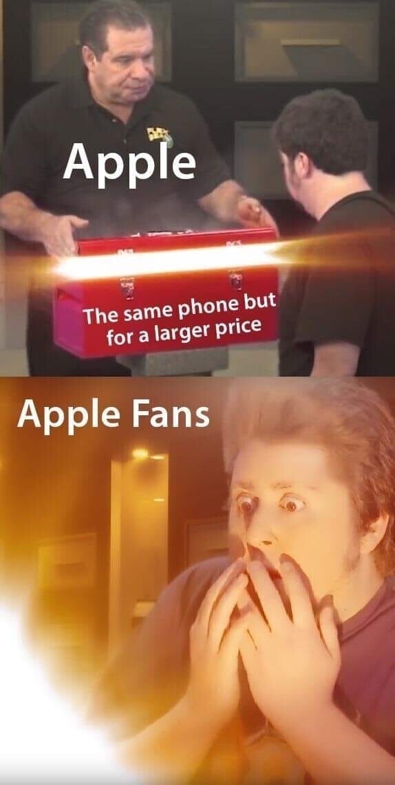 12.  Apple: тот же Айфон, но за бОльшие деньги / Фанаты Apple скупают всё