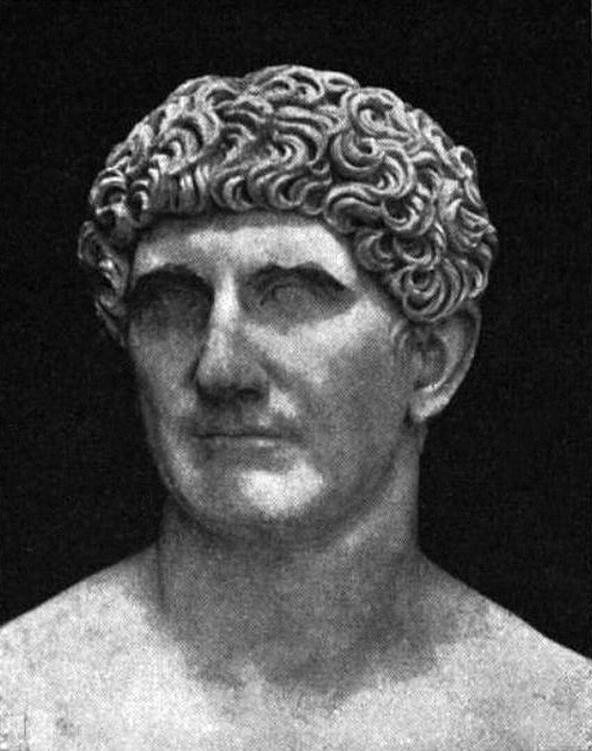 Бюст, предположительно изображающий Марка Антония, мужа Клеопатры