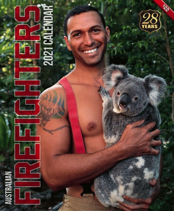 Горячие австралийские пожарные снялись для календаря ради спасения животных