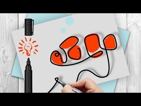Как легко рисовать животных | Рисунки одной линией (подборка) 