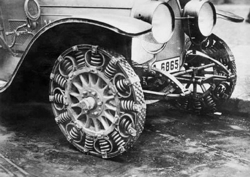 Пружинные шины начала 20-го века, которые сегодня только-только "изобретают"